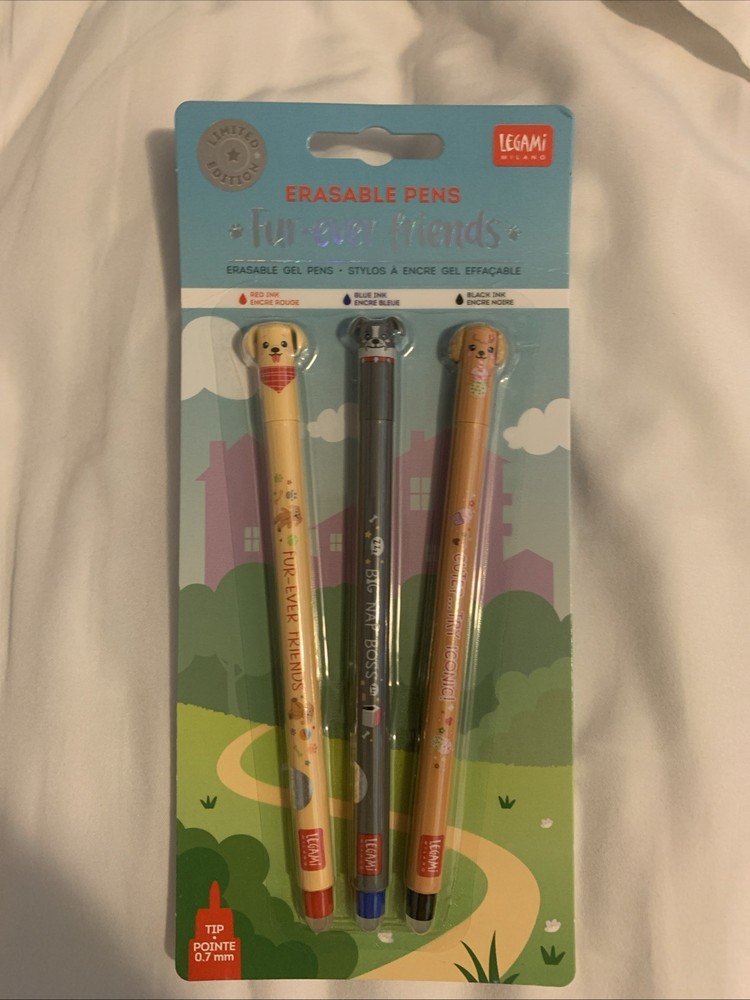 Legami Fur-ever Friends Erasable Pens