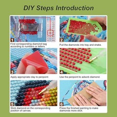 AMORARS Dog Diamond Painting Kit for Adults – 12X12 Inch, Multicolour