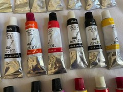 Lot of 47 Art 101 Acrylic/Water/Oil Paint Tubes – Multicolor – .4 oz – Most New