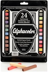 Alphacolor Soft Pastels, Multi-Cultural 24 Count (Pack of 1), Assorted Colors