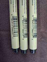 3 pk Pigma Graphic 1, 2, 3 Marking Pen Black Sakura Art Illustration 36 Pens