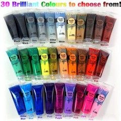 100ml Acrylic Paint Tubes Student Artist Quality Ass. Colours Glitter Art Paints