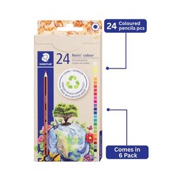 Staedtler Colored Art Pencils 6 Pack 24 Pieces Per Set 144 Total Count Break
