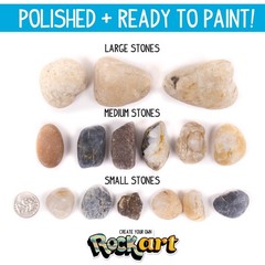 Made By Me Rock Art Kit, Rock Painting Arts and Crafts Kit, Includes 3 Pounds…