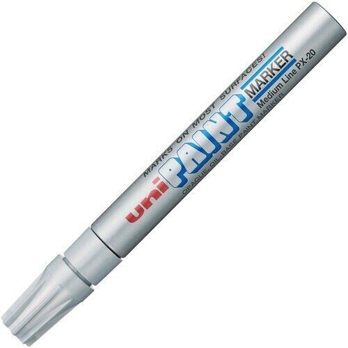Uni-Paint SILVER 63614 PX-21 Oil-Based Paint Marker, Medium Line, Silver ART !