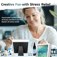 Beach Resin Art Kit for Adults Creative Ocean Themed Gifts DIY Home Decor