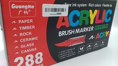 Guangna Acrylic Paint Markers, Brush Tip Acrylic Paint Pens, Quick-Drying…