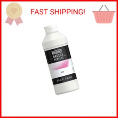 Liquitex BASICS Gesso Surface Prep Medium, 473ml (16-oz) Bottle, White