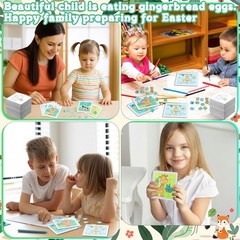 48 Pack 4.7” Jungle Animals Puzzles Bulk for Kids 3-5, 4-6, 6-8, Safari Wild…