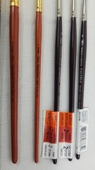 Mixed Lot Of Art Paint Brushes Various Sizes & Bristles Oil, Acrylic, Watercolor