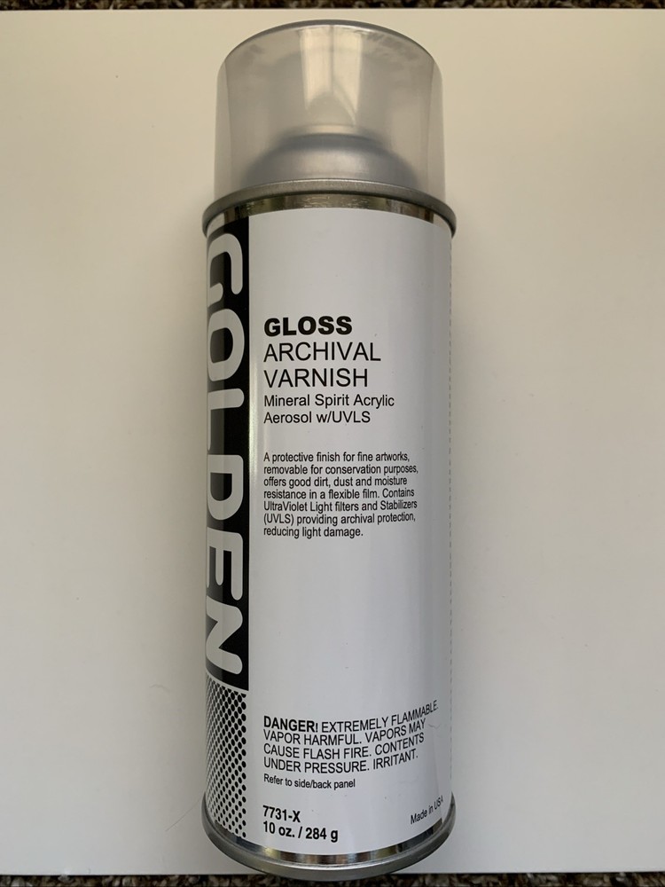 Golden Gloss Archival Varnish Removable Mineral Spirit Acrylic Varnish Spray