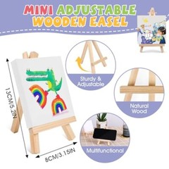 6 Set Mini Acrylic Paint Kit,Mini Stretched Canvas with 6 set 3*3