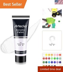 White Acrylic Paint, Titanium White Paint 120ml / 4.05oz Tubes, Art Craft Pai…