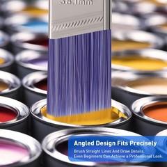 1.5″ Angle Paint Brushes 4 Piece Set Paint Brushes for Walls Painting