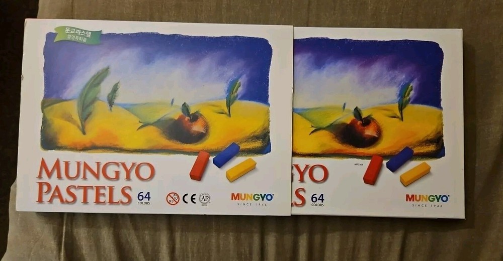 Mungyo Non Toxic Soft Square Chalk Pastels 64 Colours