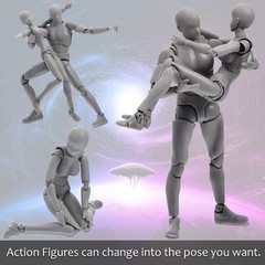 Art Manikin Figures Kit – Jointed Drawing Models for Artists