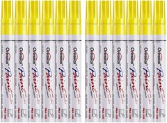 Yellow Paint Pens, 12 Pack Waterproof Oil-Based Paint Pen Set, Quick Dry and …