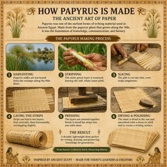 CraftsOfEgypt Set 10 Egyptian Papyrus Paper 4×6 inch (10×15 4-x-6-Inch, White