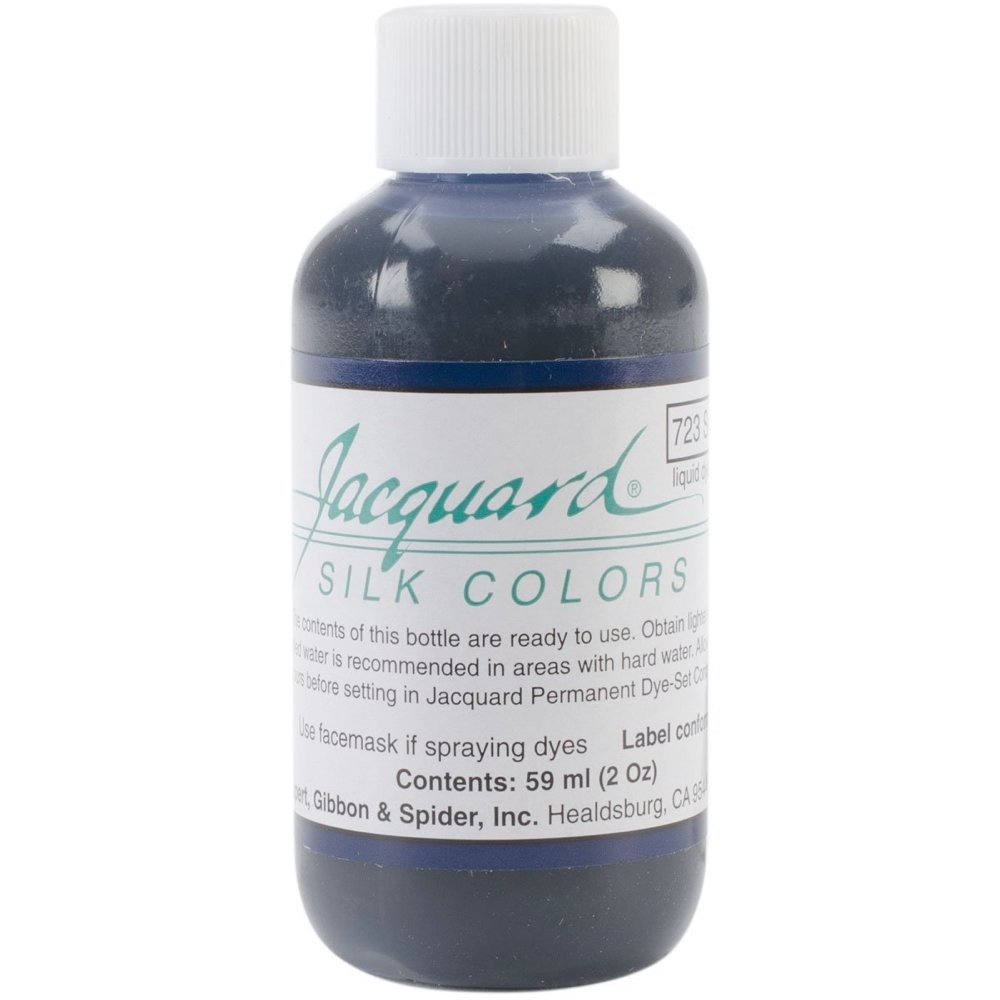 Jacquard Silk Colors Dyes Blue 2oz Professional Textile Paint for Art Projects