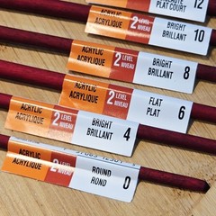 Princeton Velvetouch Acrylic Paint Brushes Long Handle Set Of 7