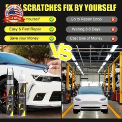 Car Touch Up Paint(Pearl White Multi-Coat(PPSW)) for Tesla, 2 in 1 Car Scratch R