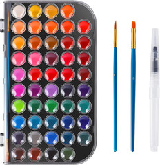 Watercolor Paint, 48 Colors Washable Watercolor Paint Set with a Brush