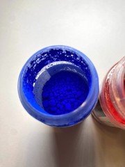 Set of three Gamblin Artist Pigments Ultramarine Blue, Cadmium Red and Yellow