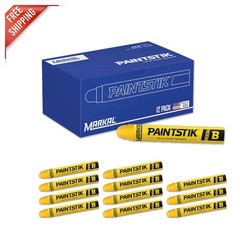 12-Pack Yellow Solid Paint Markers | Versatile Broad Point for Any Surface