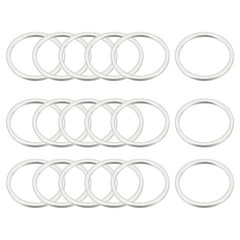 Round Earring Beading Hoop Rings Circle Link Ring 12mm/ 0.47″ Silver Tone,20pcs