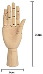 Wood Artist Drawing Manikin Articulated Mannequin with Wooden Flexible Finger…