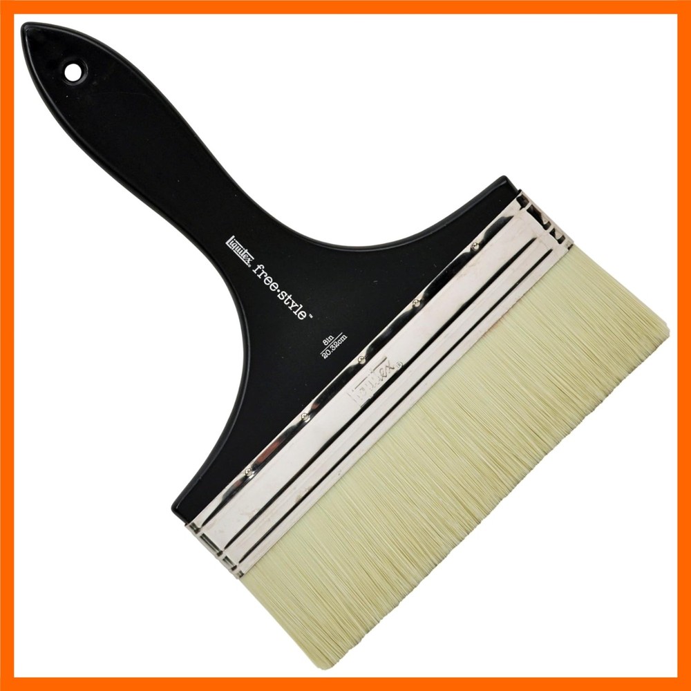 Large Scale Broad Flat/Varnish Brush, 8″