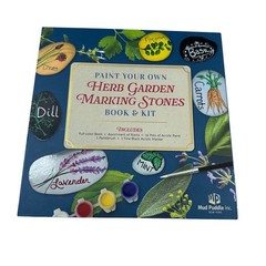 Mud Puddle Paint Your Own Herb Garden Marking Stones Rock Painting Book & Kit
