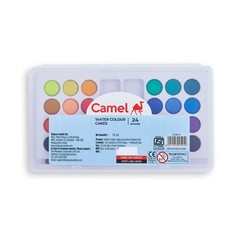 Camlin Kokuyo Student Water Color Cakes 24 Shades Art Painting Canvas Supply
