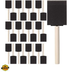 Bates- Foam Paint Brushes 2 Inch, 25 Pack, Black 2 Inch Foam Brushes for Pain…