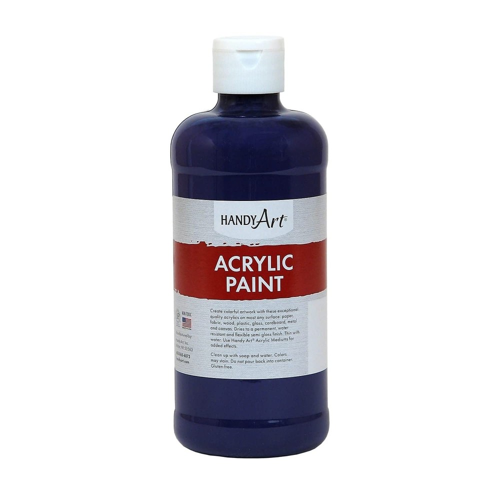 Student Acrylic Paint, 16 ounce Bottle, Violet Color, 101-075, Art, Craft