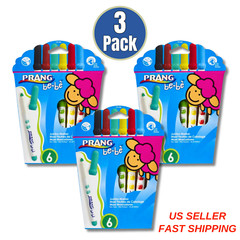 [Pack of 3] Prang Be-be Jumbo Markers Assorted Ink – 6 markers / set