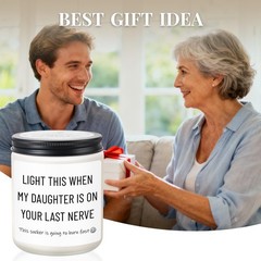 Son in Law Gifts Funny, Christmas Fathers Day 3.5 x 2.8 inches, White
