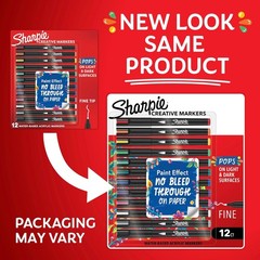 Sharpie Creative Markers, Water-Based Acrylic Paint Markers, Fine Tip, Assorted,