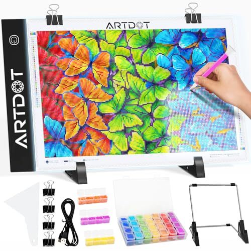Mesa De Luz LED Dibujo A4 Caja Tableta Portatil USB Para Artistas Caligrafia