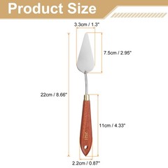 Painting Palette Knife 2.95″ x 1.3″ Stainless Steel Teardrop Blade