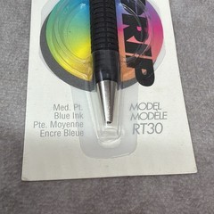 Vintage Paper Mate Dynagrip RT30 Ball Pen Medium Point Blue Ink, Two Heart 1991