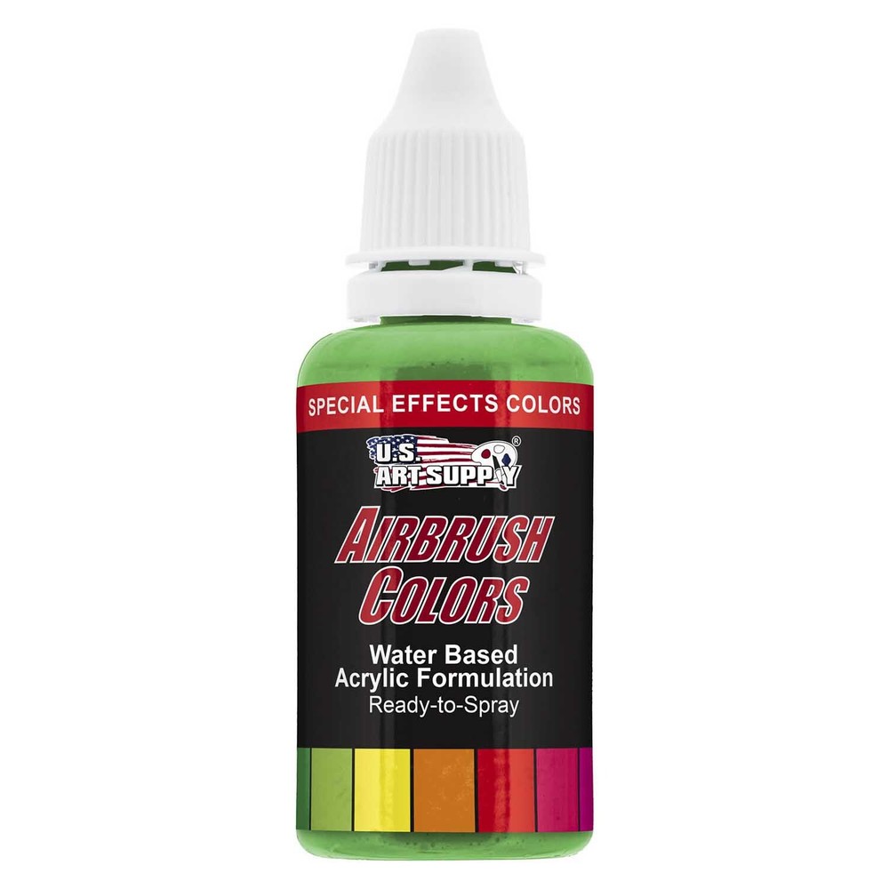 US Art Supply 1-Ounce Special Effects Green Pearl Airbrush Paint