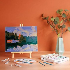 6 Pack 16″ Art Easel Stand Tabletop Wooden Display Stand Photo Holder Display…