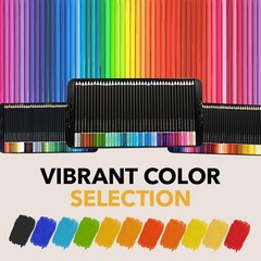 120 Premium Soft Core Colored Pencils Set for Adults in Presentation Tin