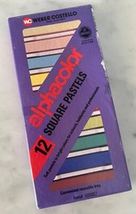 Alphacolor 12 Square Pastels – in bright colors for school, hobby & professional