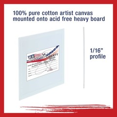 Blank Cotton Canvas Panels 4″x4″ 24 Pack Mounted Art Boards Paint Supplies Craft