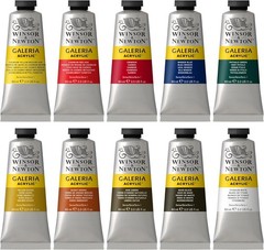 Galeria Acrylic Paint, 10 60ml (2 – oz) Tube Paint Set