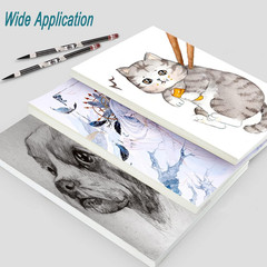 82 Sheets Watercolor Paper 230GSM/110 LB Cotton Thick Off-White Cold Press Paper