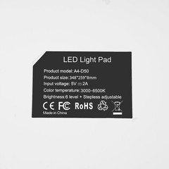 Portable Wireless LED Bright Light Pad 3 Light Colors Light Board For Painting