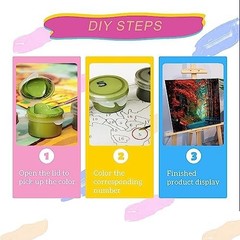 Paint by Numbers Kit for Adults, Forest Path Paint by Numbers for Adults Beginne